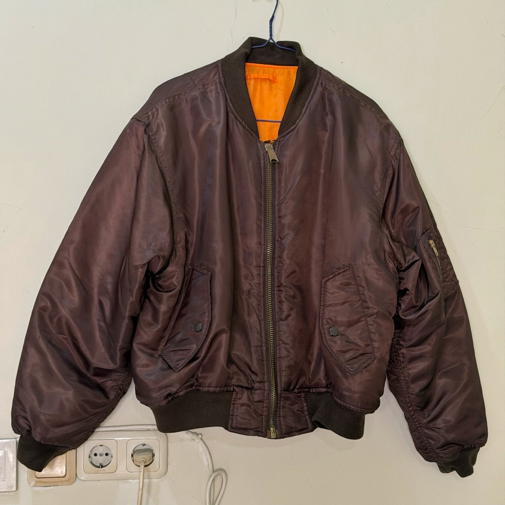 Jaket Bomber MA1 Dark Brown