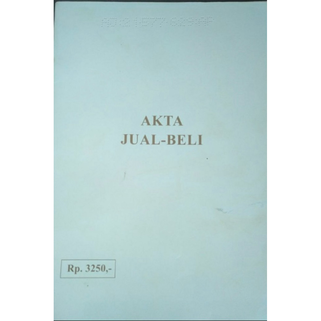 CAVER termurah dan terlengkap PPAT/AJB/ AKTA JUAL BELI 3250 1996 sampai 1998