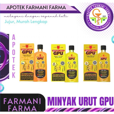 CAP LANG MINYAK GPU SEREH / GPU PALA/GPU JAHE/MINYAK URUT