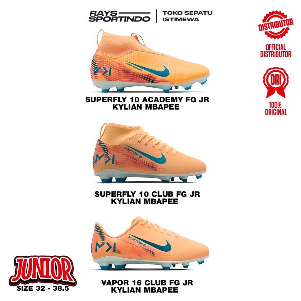 SEPATU BOLA ANAK NIKE KYLIAN MBAPPE SERIES