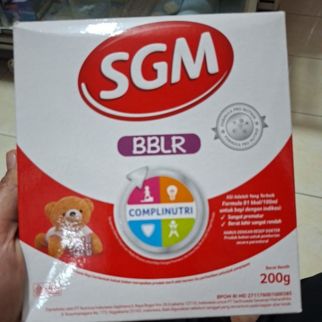 Susu SGM BBLR khusus BBLR (berat lahir sangat rendah)