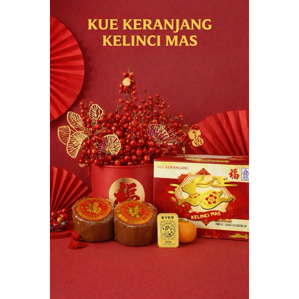 kue keranjang kelinci mas mini 500gr
