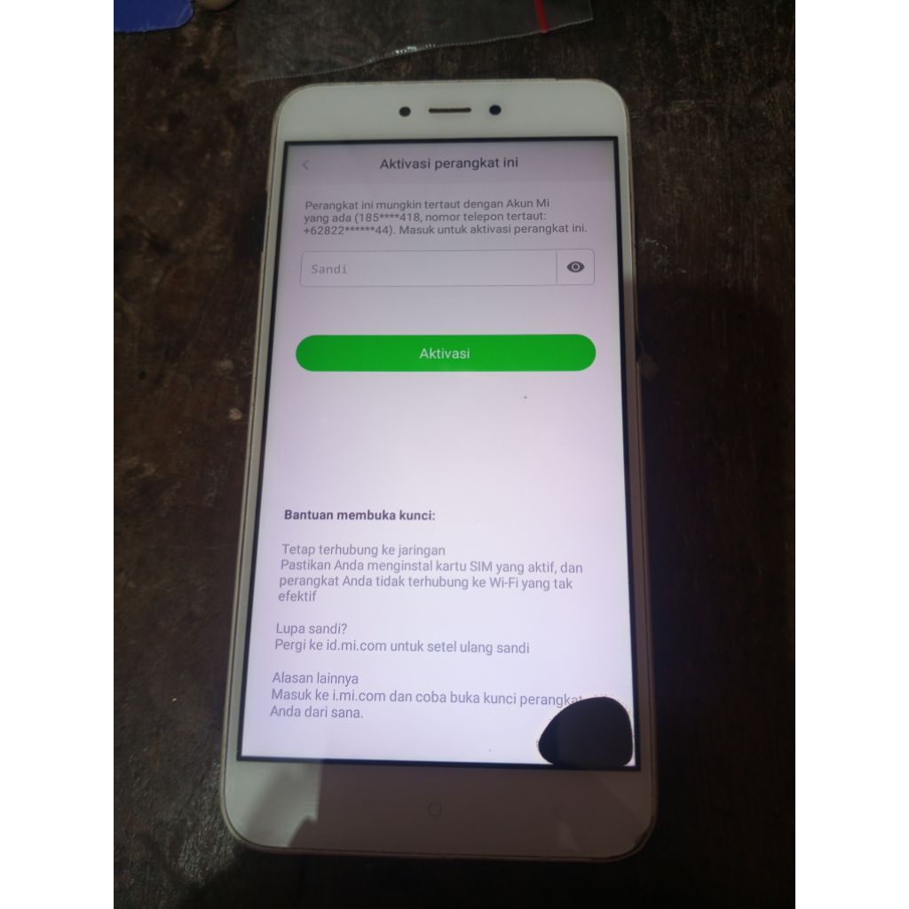 lcd touchscreen frame redmi note 5a minus.