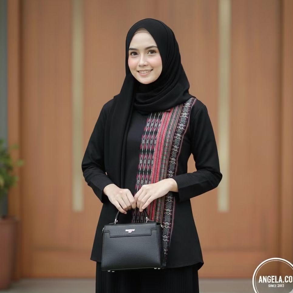 Blouse Batik Batak Wanita | Kemeja Batik Etnik Wanita Motif Ulos BP4