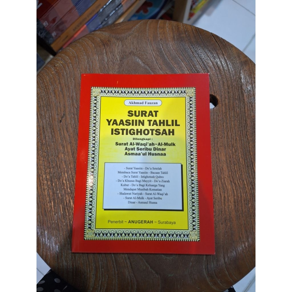 BUKU YASIN, TAHLIL, ISTIQOSAH DILENGKAPI TERJEMAH || BUKU YASIN || UKURAN A5