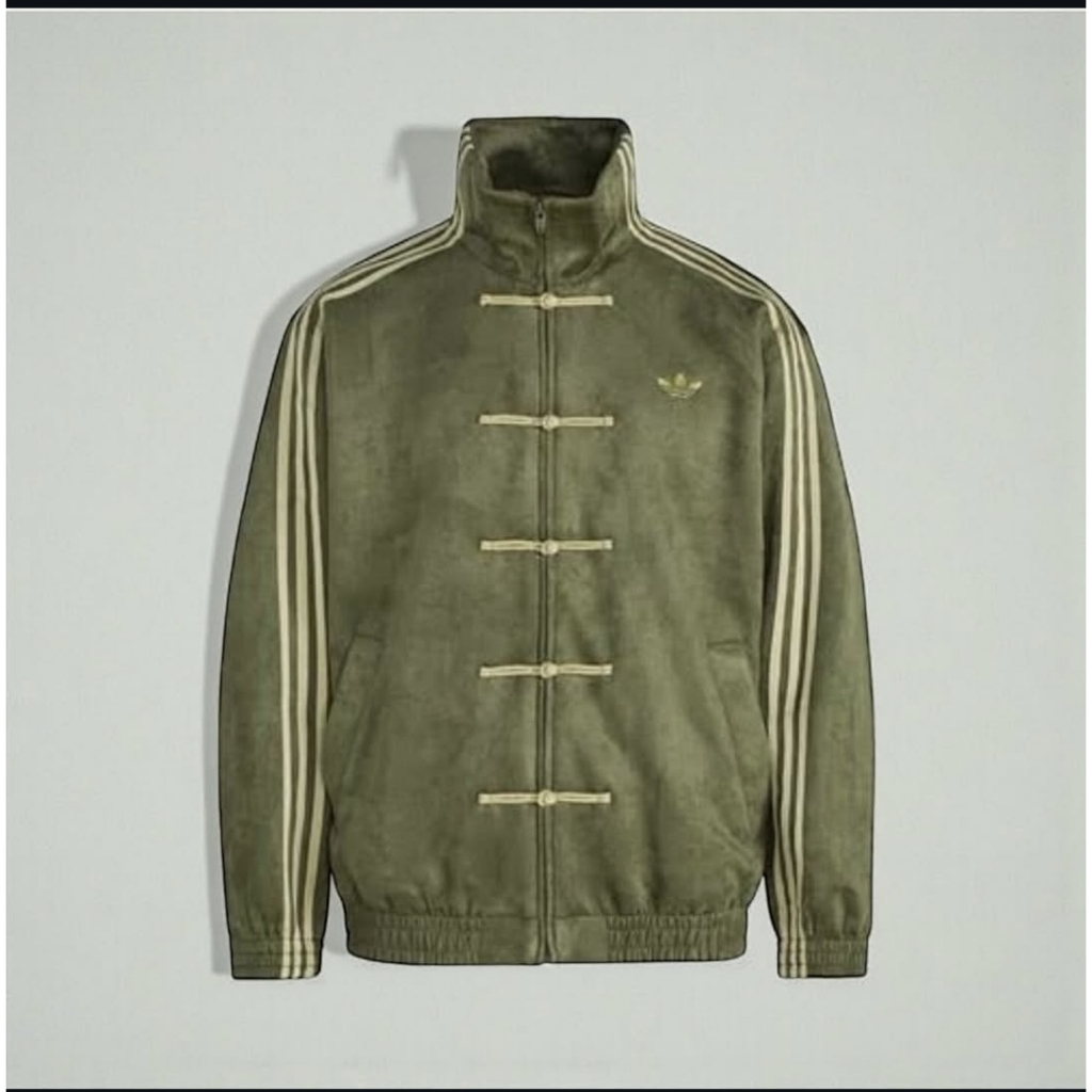JAKET ADIDAS CHEONGSAM CHINESE TRACKTOP CTT - OLIVE GREEN - Original Authentic Jaket ADIDAS VIRAL