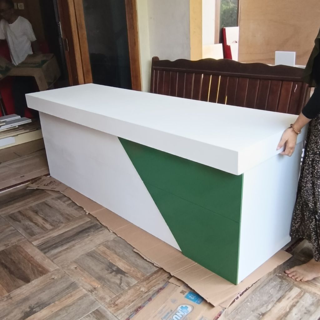 Meja kasir JNT Serbaguna meja kantor ekspedisi dll