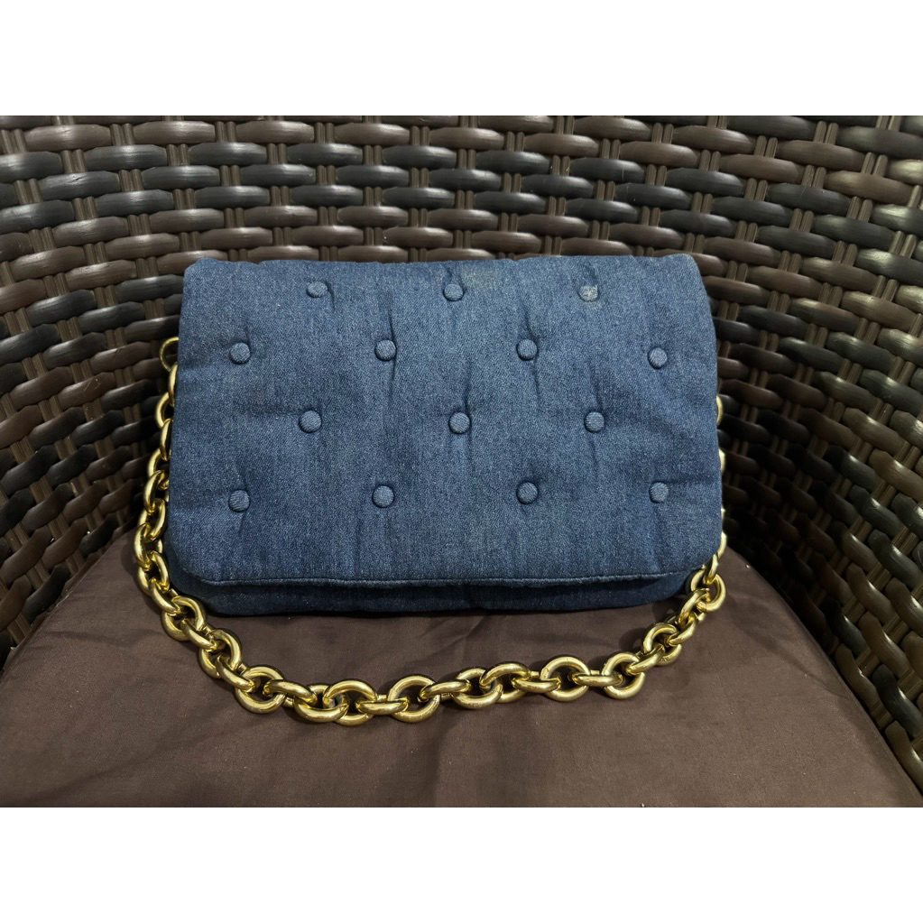 Tas zara denim shoulder bag preloved