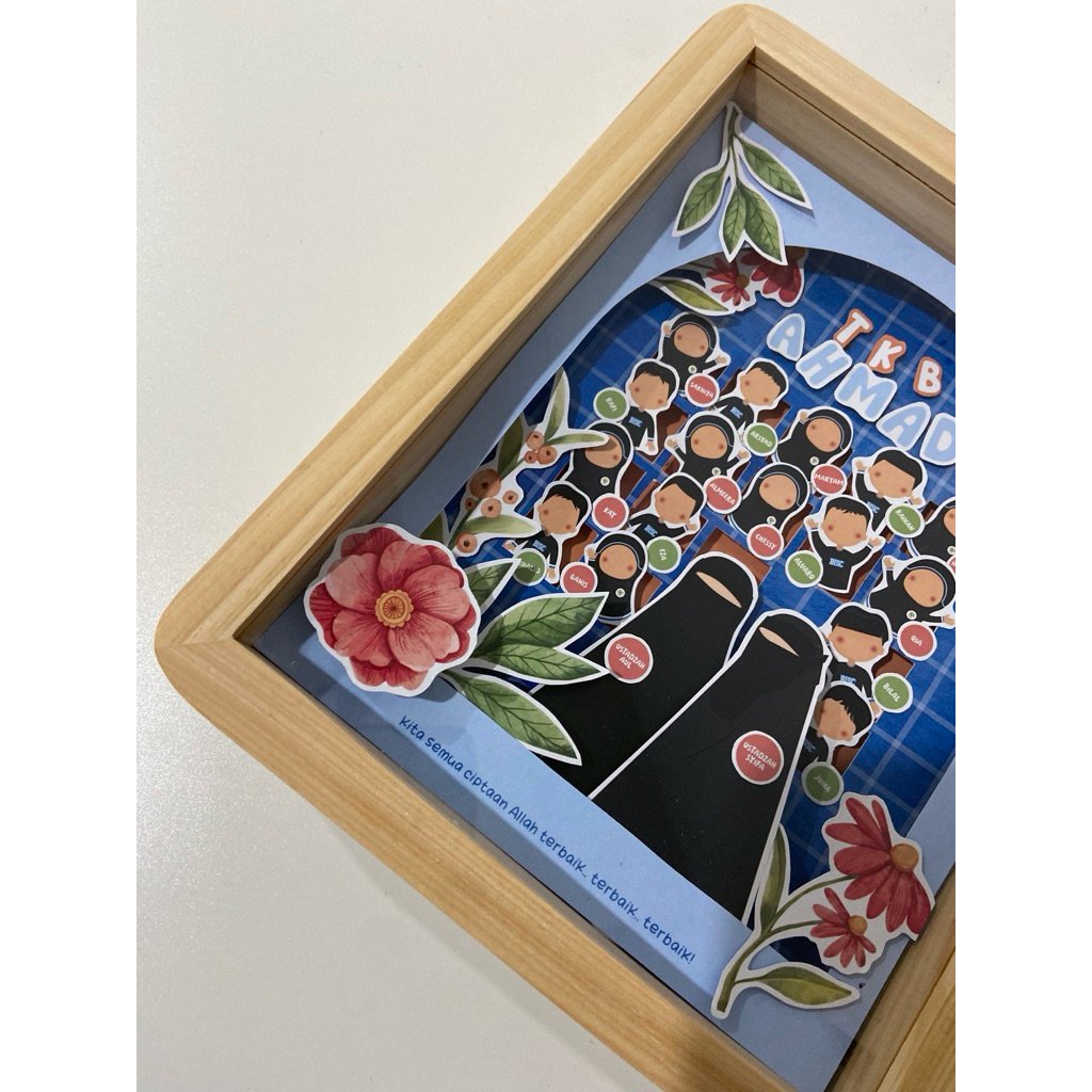 Popup Frame 3D 20x25 (Ilustrasi Faceless)