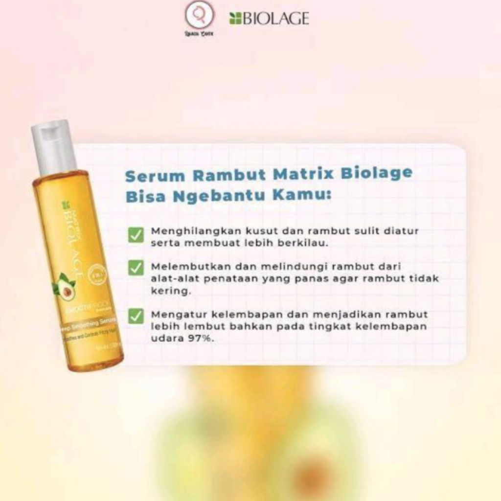 Biolage hair serum" biolage serum rambut" biolage vitamin rambut official store" biolage deep smooth
