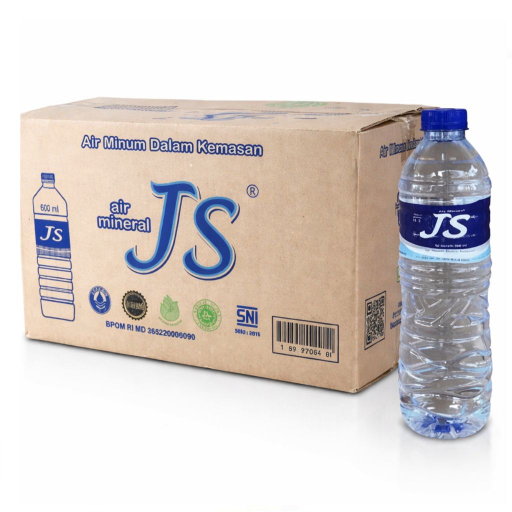 Air JS Mineral 600ml (1 Dus Isi 24 Botol)