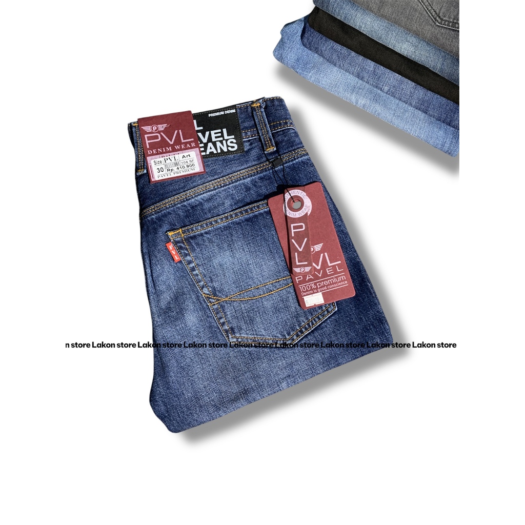 CELANA JEANS PANJANG PAVEL PREMIUM REGULER PRIA SIZE 28-44