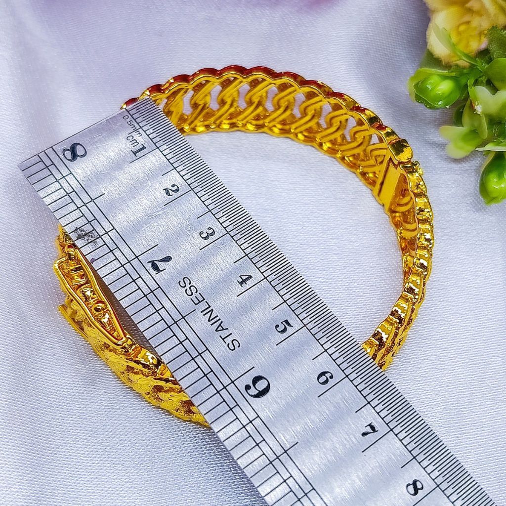 GELANG BANGLE RANTAI BANGKOK PERHIASAN EMAS HONGKONG LAPIS EMAS 24K