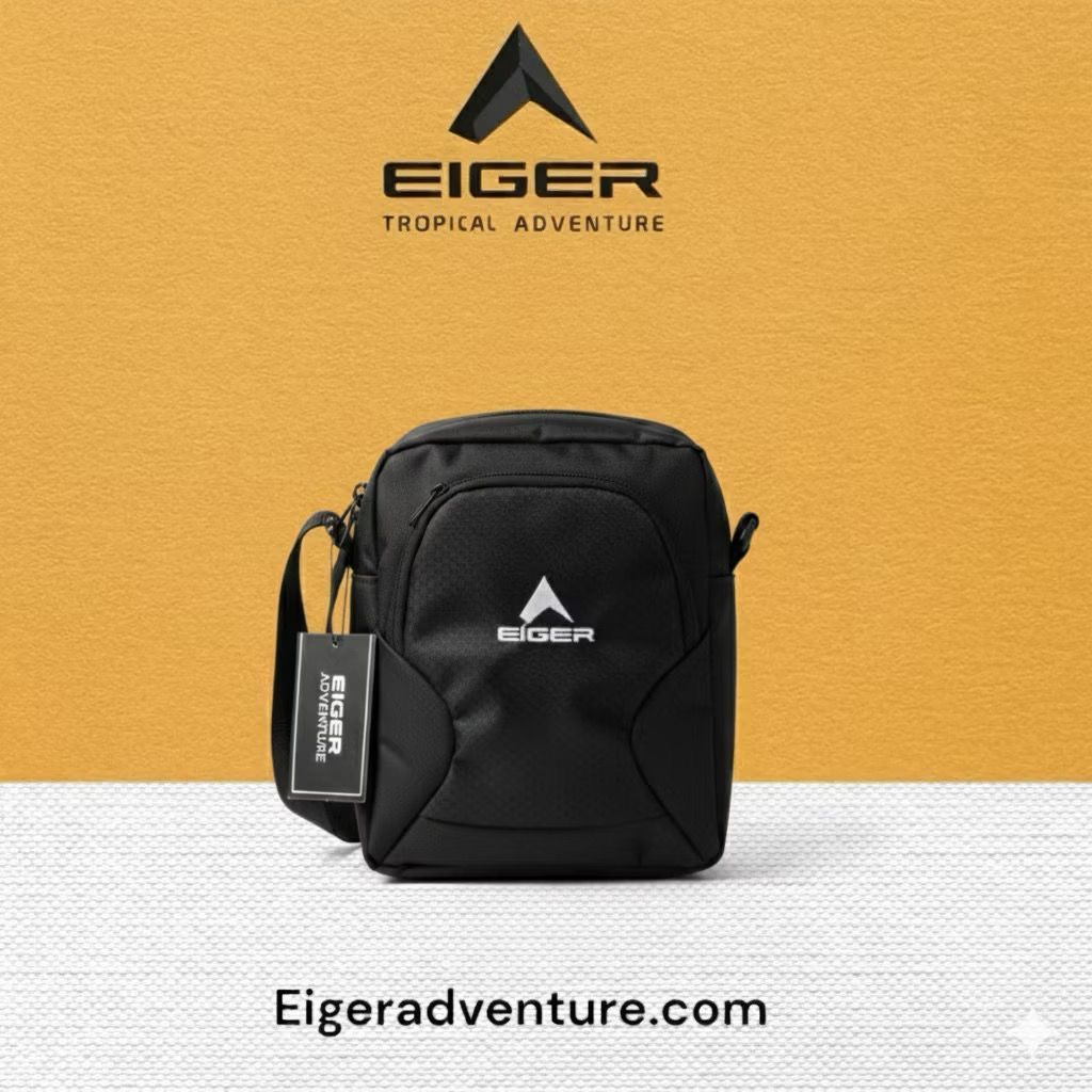 EIGER Tas Selempang Pria Wanita Premium | Sling Bag Adventure Anti Air