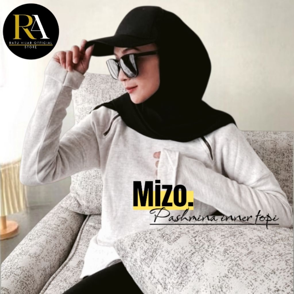 MIZO-Pashmina topi inner sporty syar'i hijab wanita muslimah trend terbaru