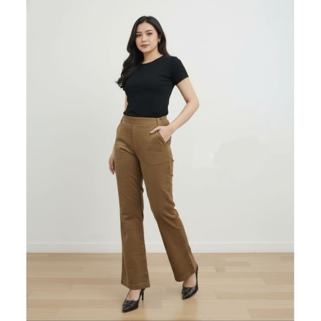 Celana Cutbray Fauzira Katun Zara Premium / Celana Cutbray Katun Premium Panjang