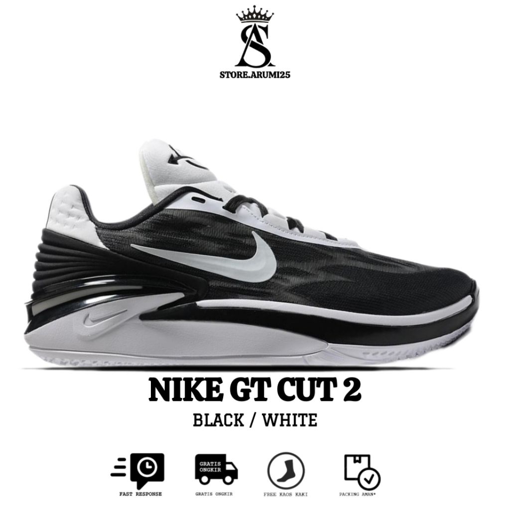 Sepatu Basket N.K GT Cut 2 Black White