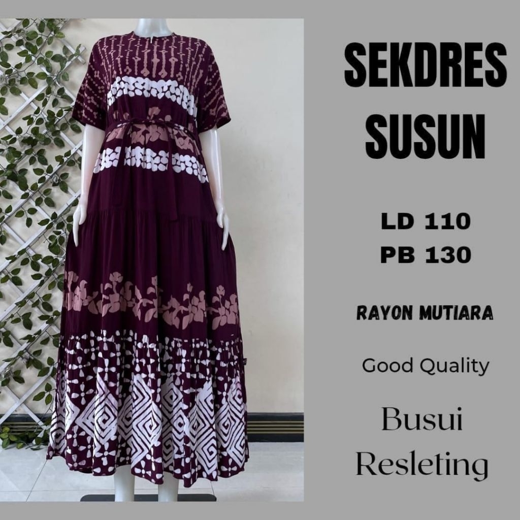 SEKDRESS SUSUN // DASTER PREMIUM//SEKDRES RAYON//SEKDRES