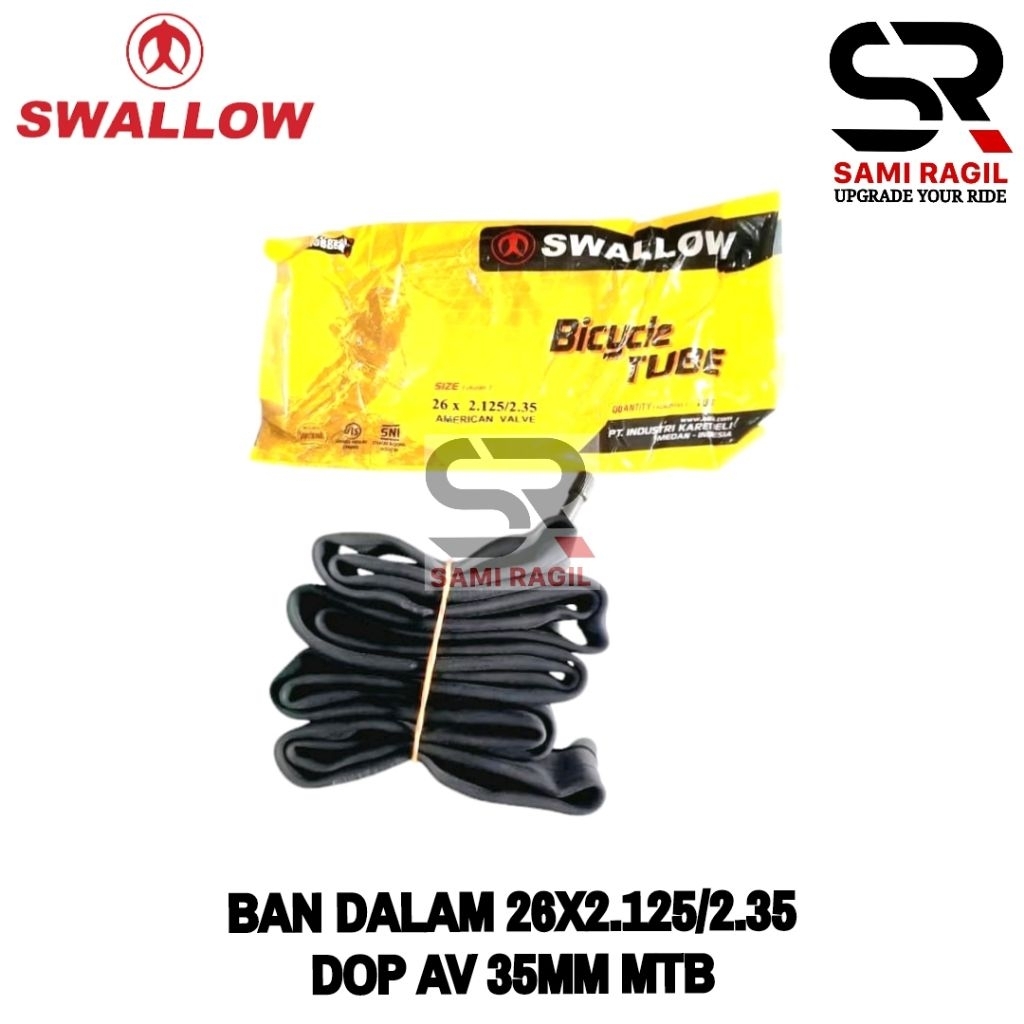 BAN DALAM SEPEDA 26x2.125/2.35 AV 32MM SWALLOW 26 x 2.125 2.25 2.20 2.30 2.35 26x2.125 26x2.30 26x2.