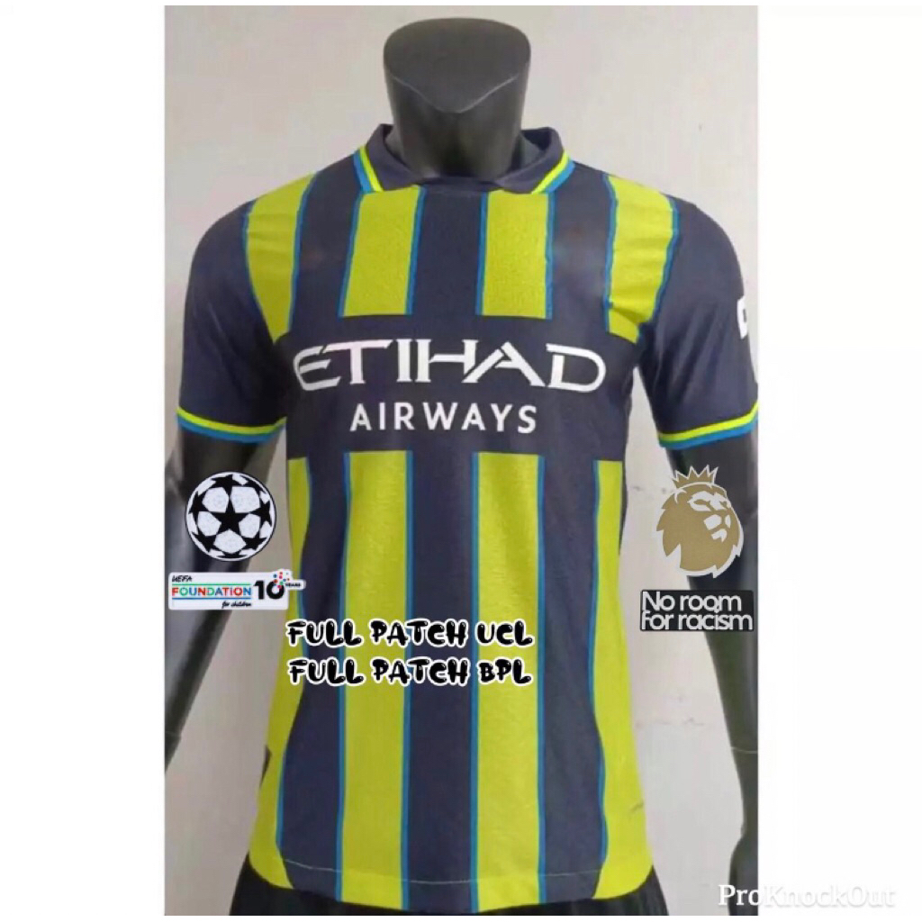 LOGO PLAT 3D PLAYER ISSUE JERSEY BAJU BOLA CITY AWAY 2024 2025 JERSEY BOLA PLAYER ISSUE