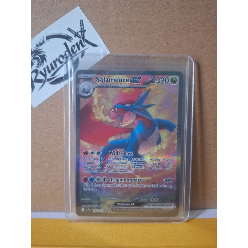 Salamence ex SAR 181/139 Ikatan Takdir sv9s Original Salamance Pokemon TCG