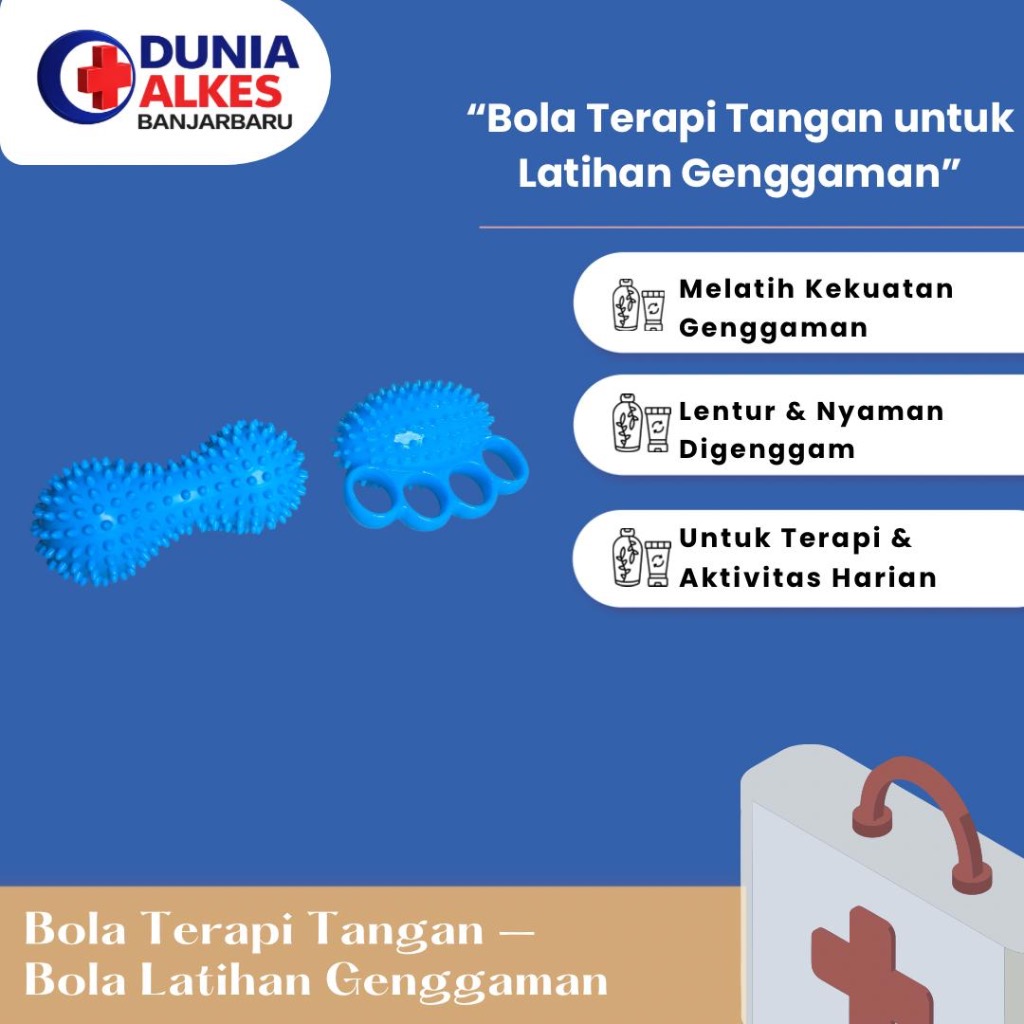 Bola Terapi Tangan Stroke/Bola Pijat Terapi Tangan Berduri