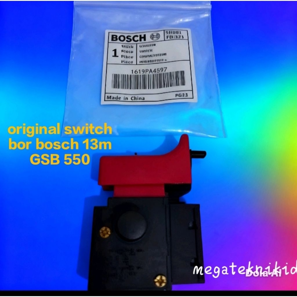 switch saklar mesin bor bosch 13mm GSB 550 original
