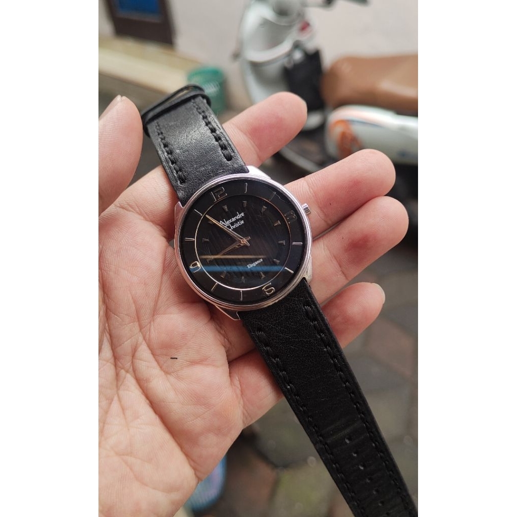 jam tangan original Alexandre Christie pria second bekas preloved
