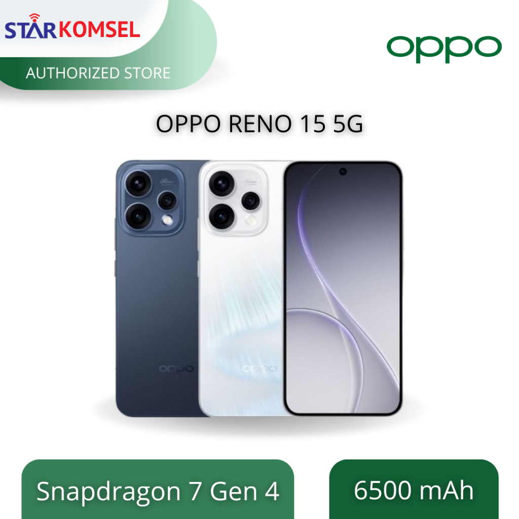 HP OPPO RENO 15 5G 8/256 | 12/256 NFC GARANSI RESMI OPPO INDONESIA