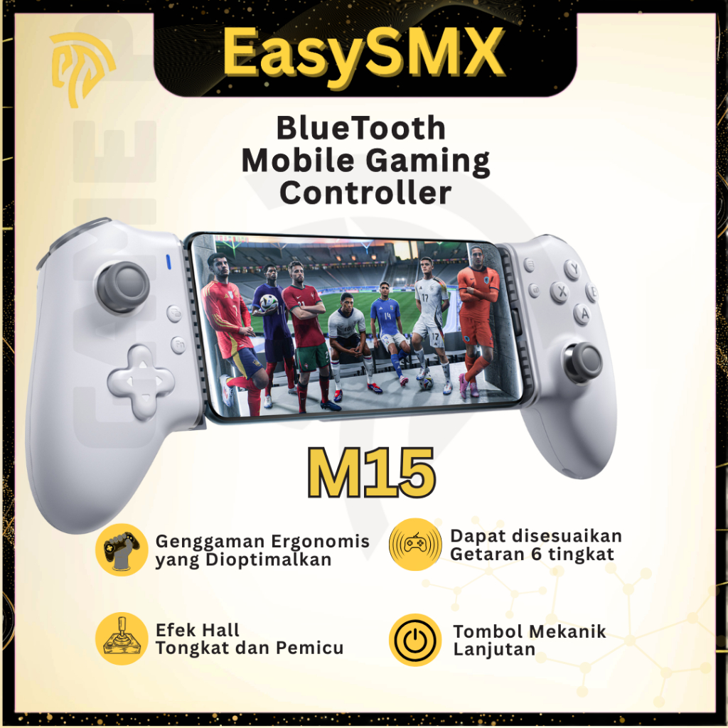 Gamepad Mobile Gaming Controller Android IOS Type-C Bluetooth Garansi 1 Tahun