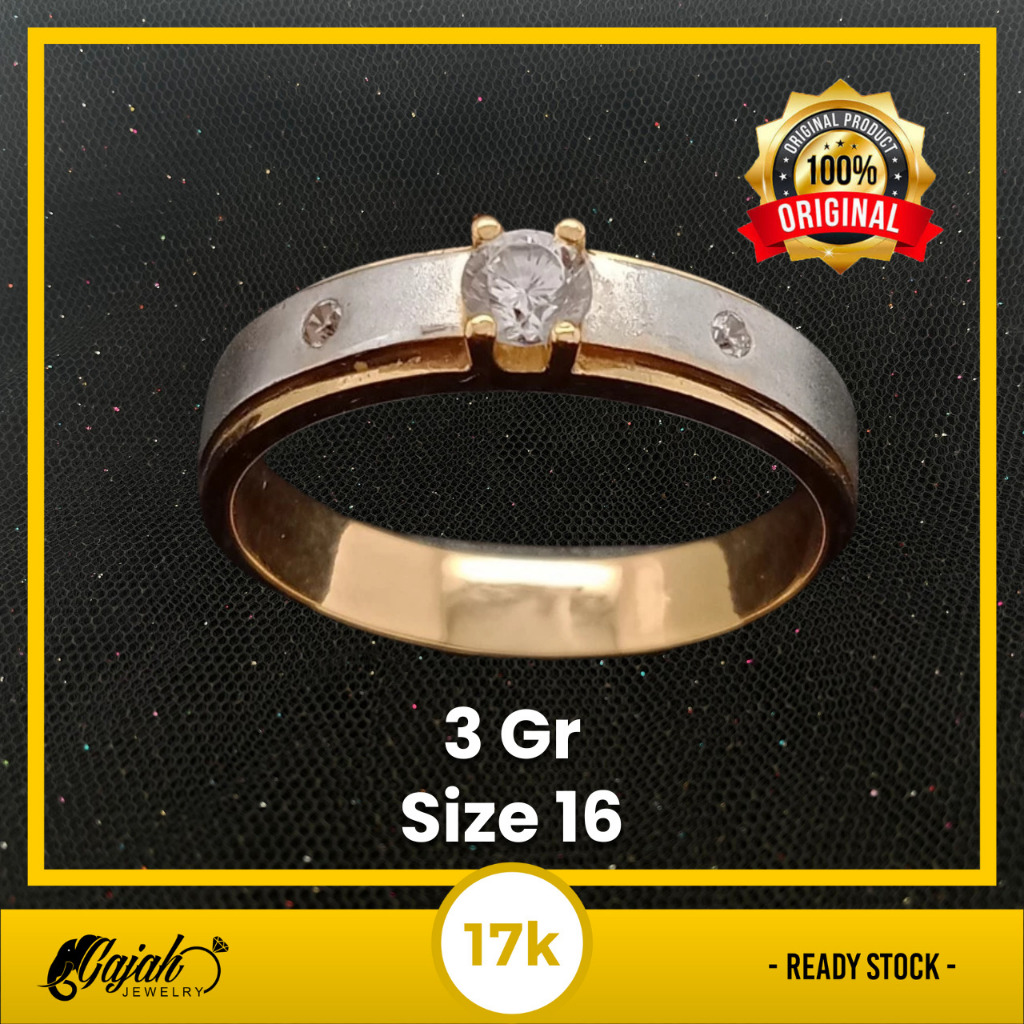 Cincin Emas 17K - Toko Emas Gajah - 3 Gram 1857