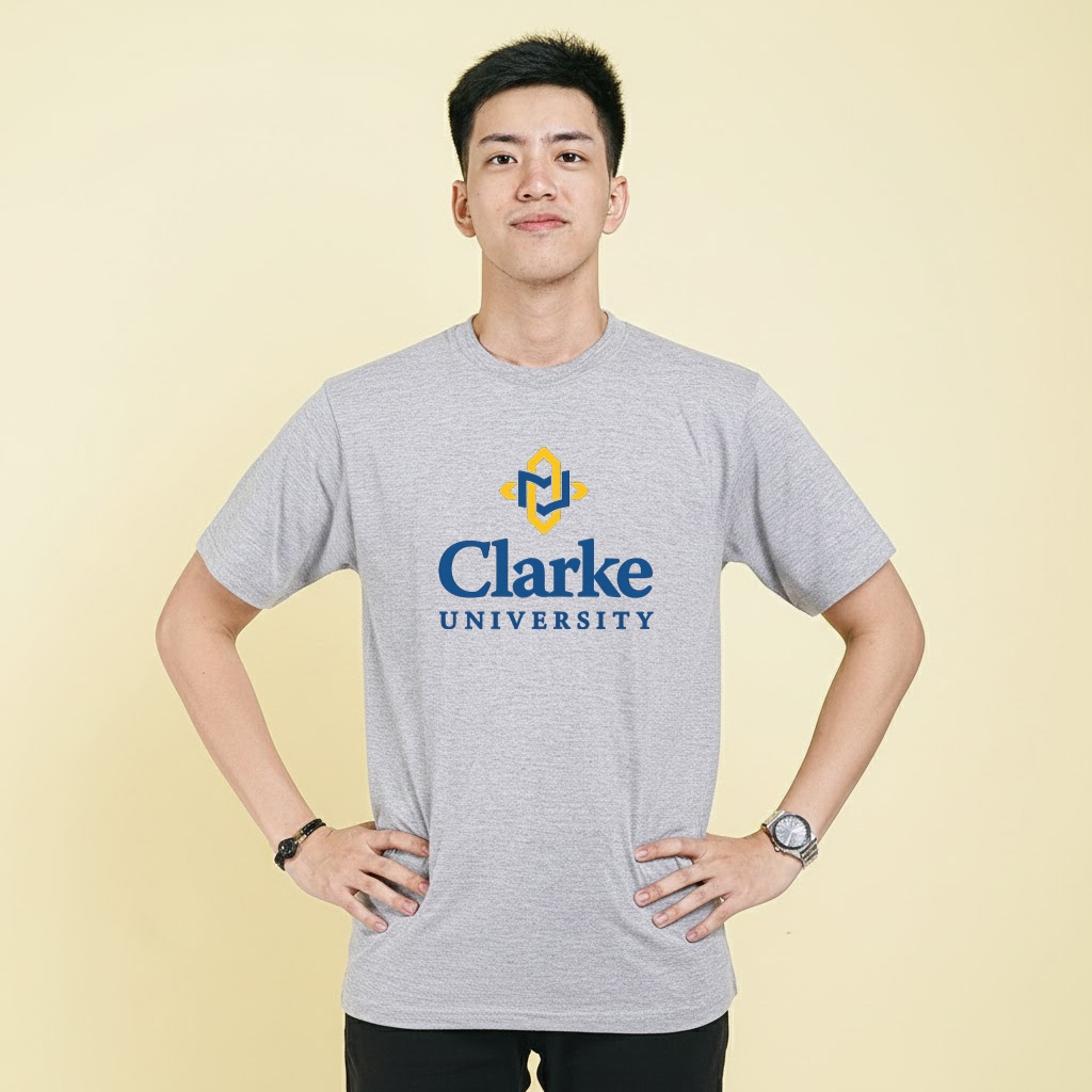 Kaos Baju CLARKE University Lowa Unisex t-shirt Distro Clothing short and  long sleeve