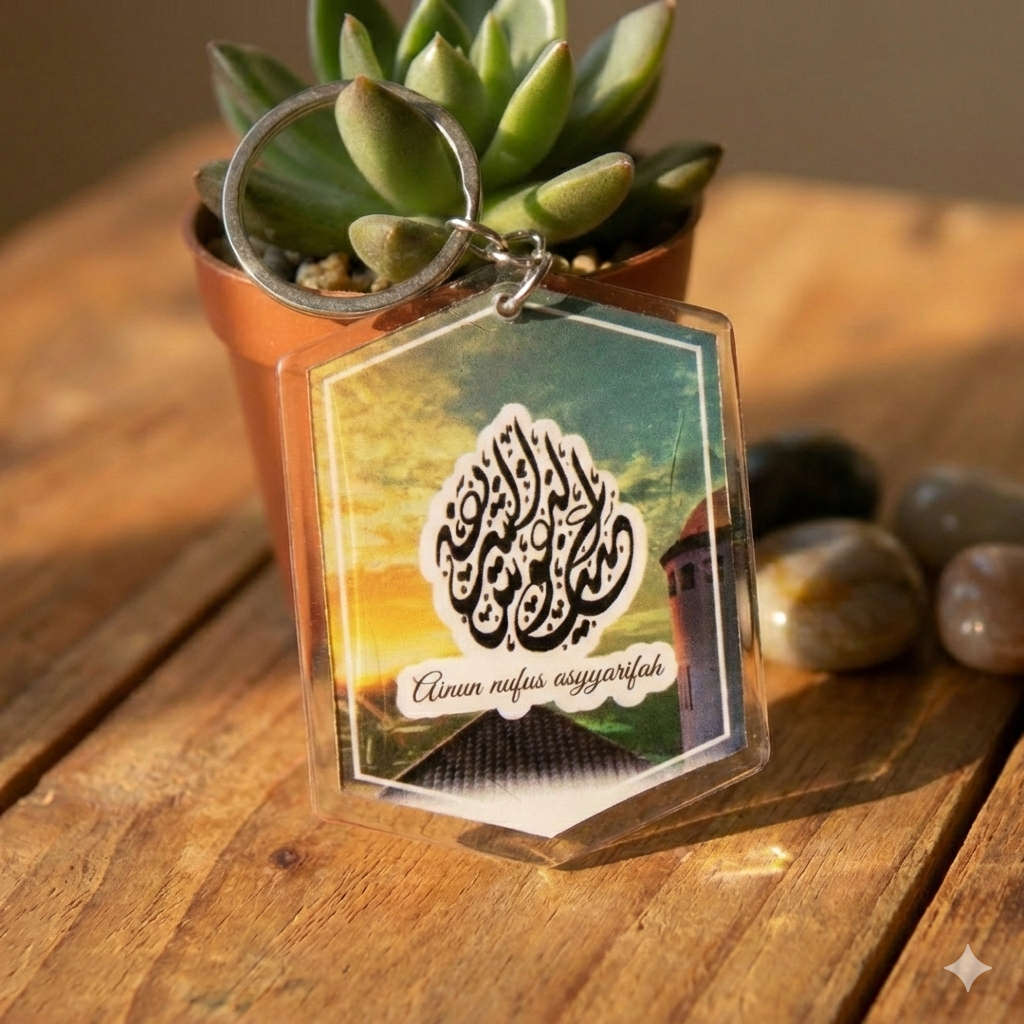 Ganci Kaligrafi Resin Costum Nama Arab