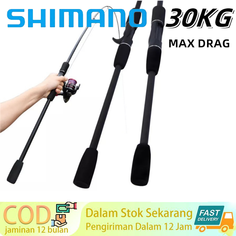 Ready Stock Ultralight SHIMANO Baitcasting Rod Medium Joran Pancing Carbon Lure M Power Fishing Rod 