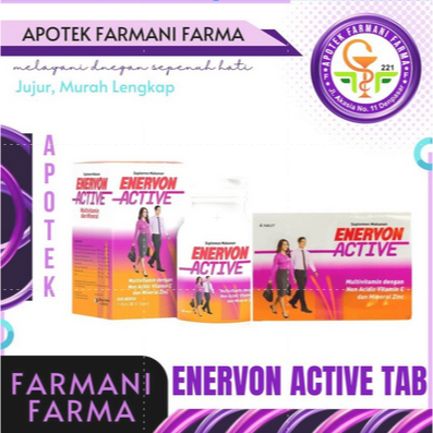 ENERVON ACTIVE TABLET / 30S  /  TABLET MULTIVITAMIN / TABLET VITAMIN / VITAMIN / VITAMIN C, ZN, B12,