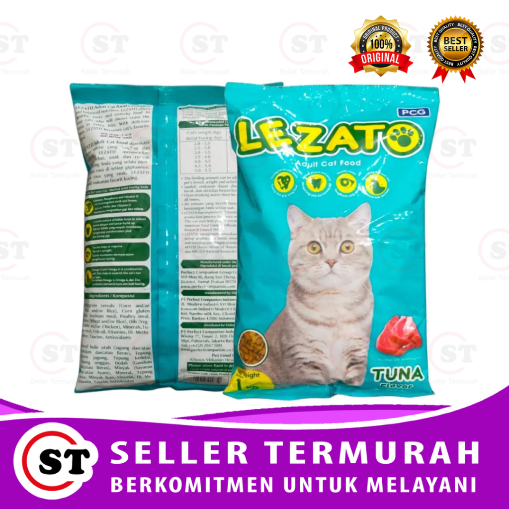 Makanan Kucing Lezato 1 Kg / Makanan Kucing 1 Kg