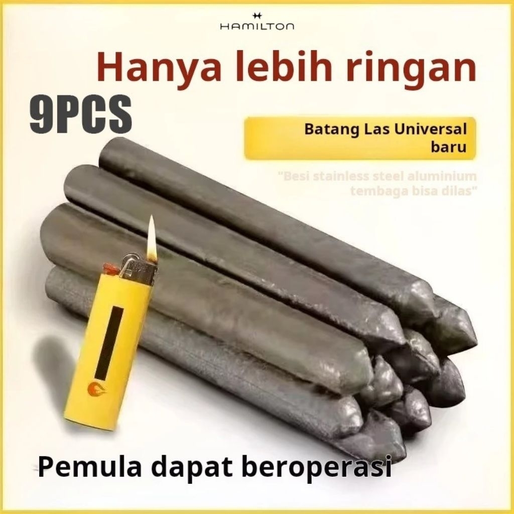 9 Pcs Batang Las PATRI ALUMINIUM TAMBAL PANCI Bakar Suhu Rendah TPB