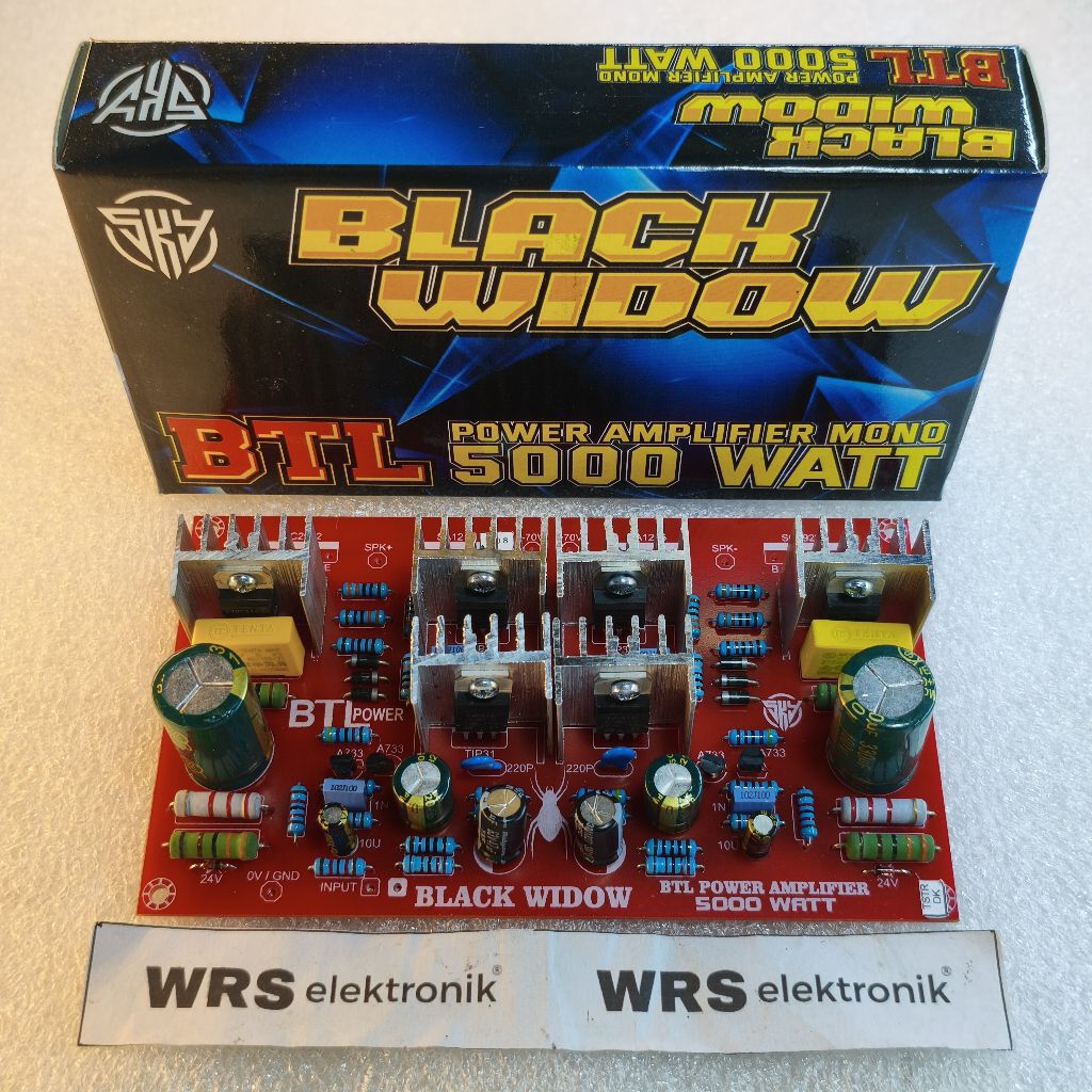Yuyustore59 Kit Driver Power Amplifier Mono Btl 5000 Watt Black Widow Sky