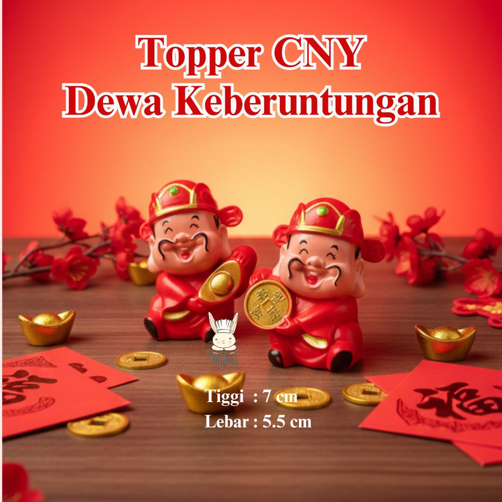 Topper CNY Dewa Keberuntungan