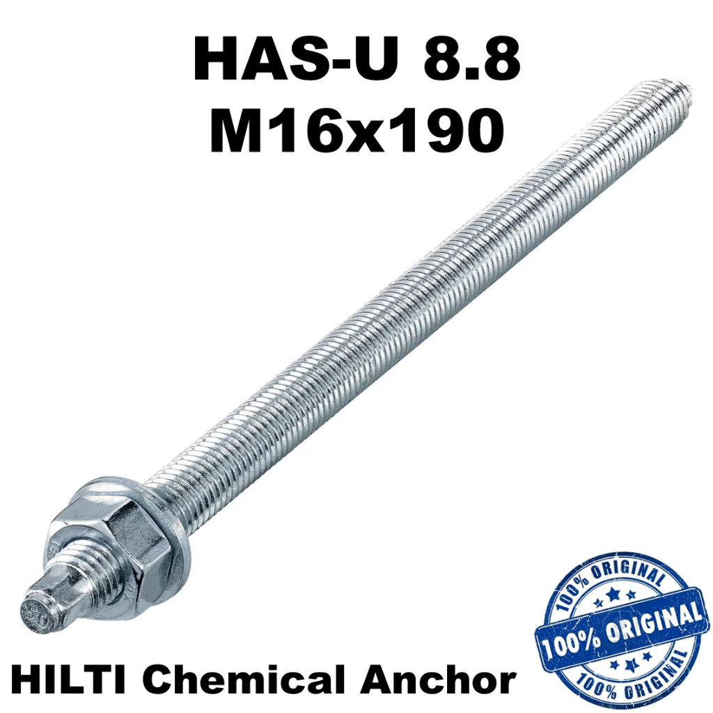 Angkur HILTI HAS-U 8.8 M16x190 | HILTI Chemical Anchor