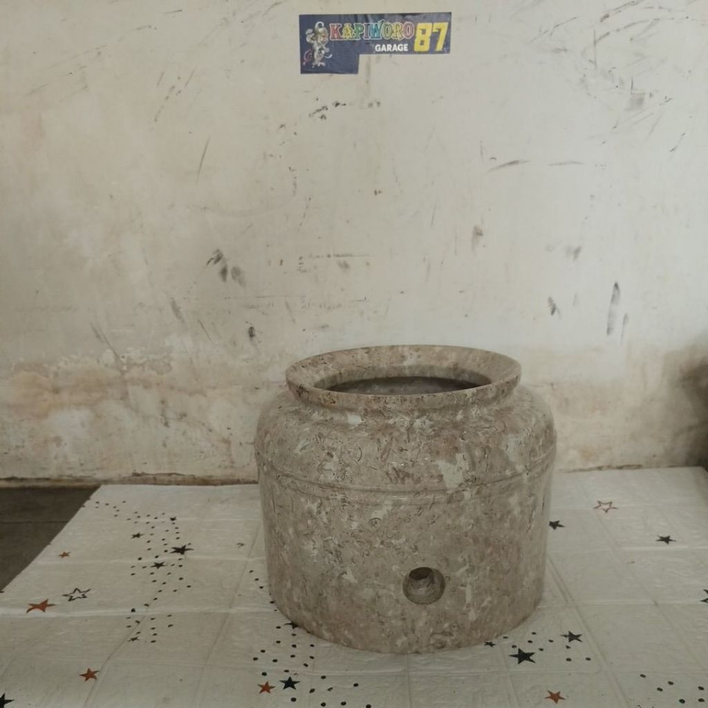 guci galon air minum batu marmer tanpa kran
