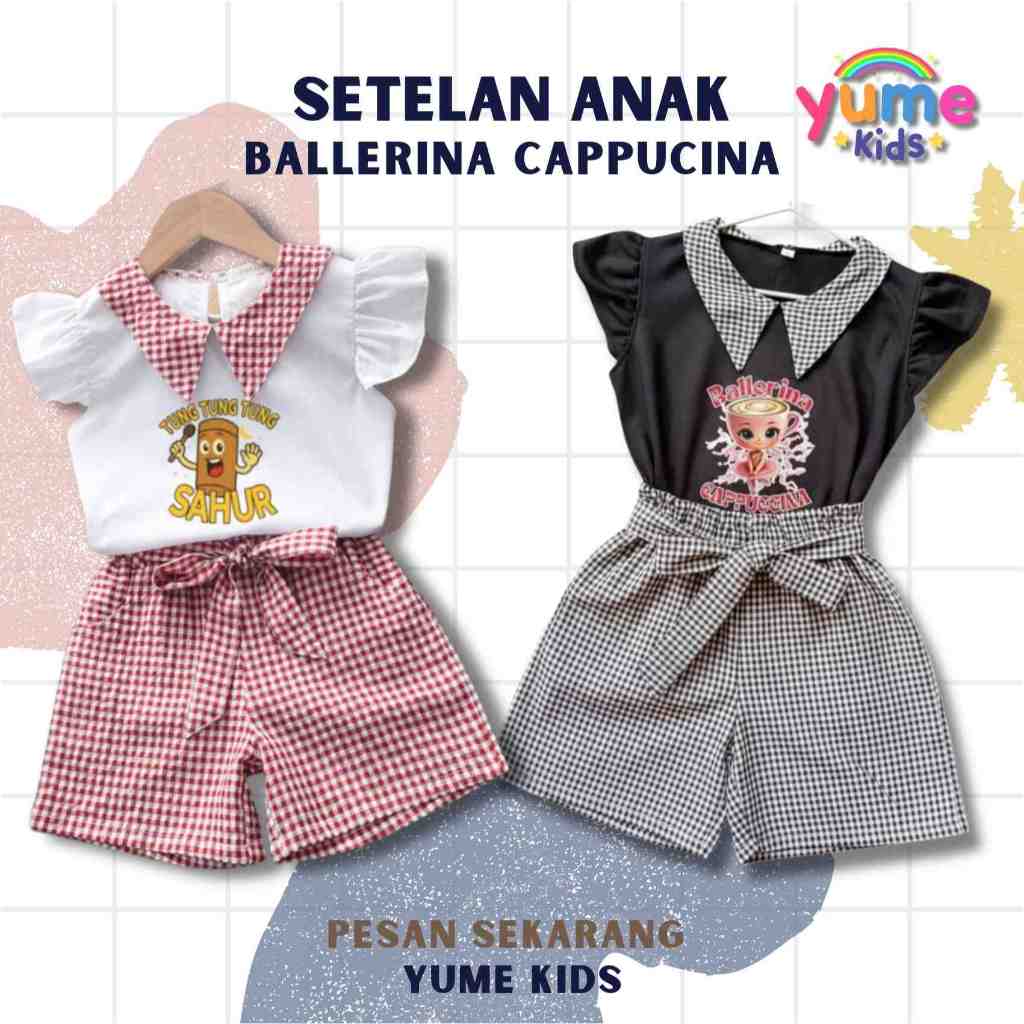 Baju Anak Lexmong Sayap Tungtung Ballerina / Usia 1–6 Tahun Baju Anak Perempuan Lucu