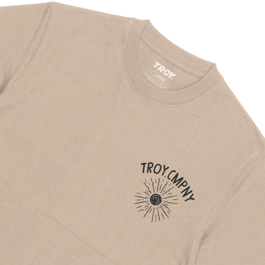Troy Company Tshirt Brown Latte No Pressure - Kaos Lengan Pendek Kaos Coklat Latte MTD 2471