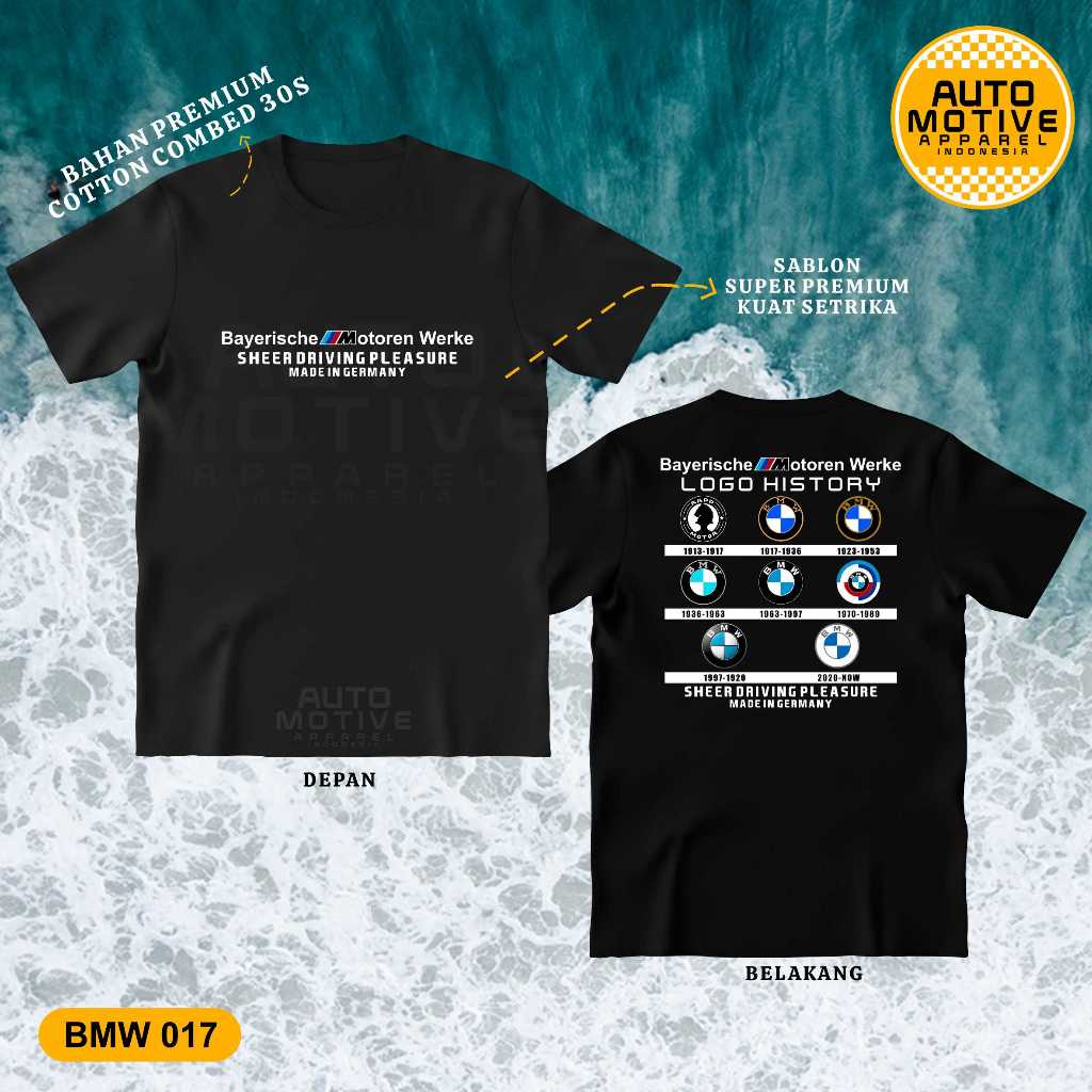 AUTOMOTIVE APPAREL Kaos BMW Tshirt baju mobil BMW BMW017