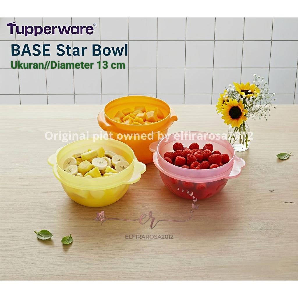 BARU (1 Pcs) Base Star Bowl Kuping Tupperware