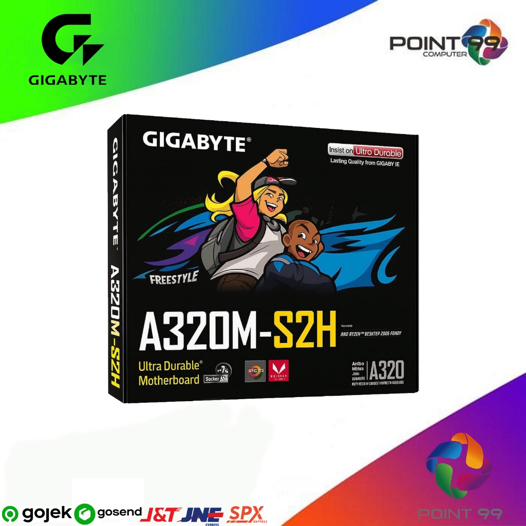 MOTHERBOARD GIGABYTE A320M-S2H SOCKET AM4