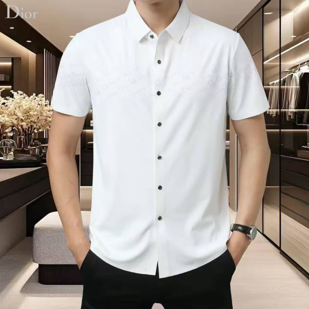 KEMEJA PENDEK PRIA BRANDED D*1780 MIRROR