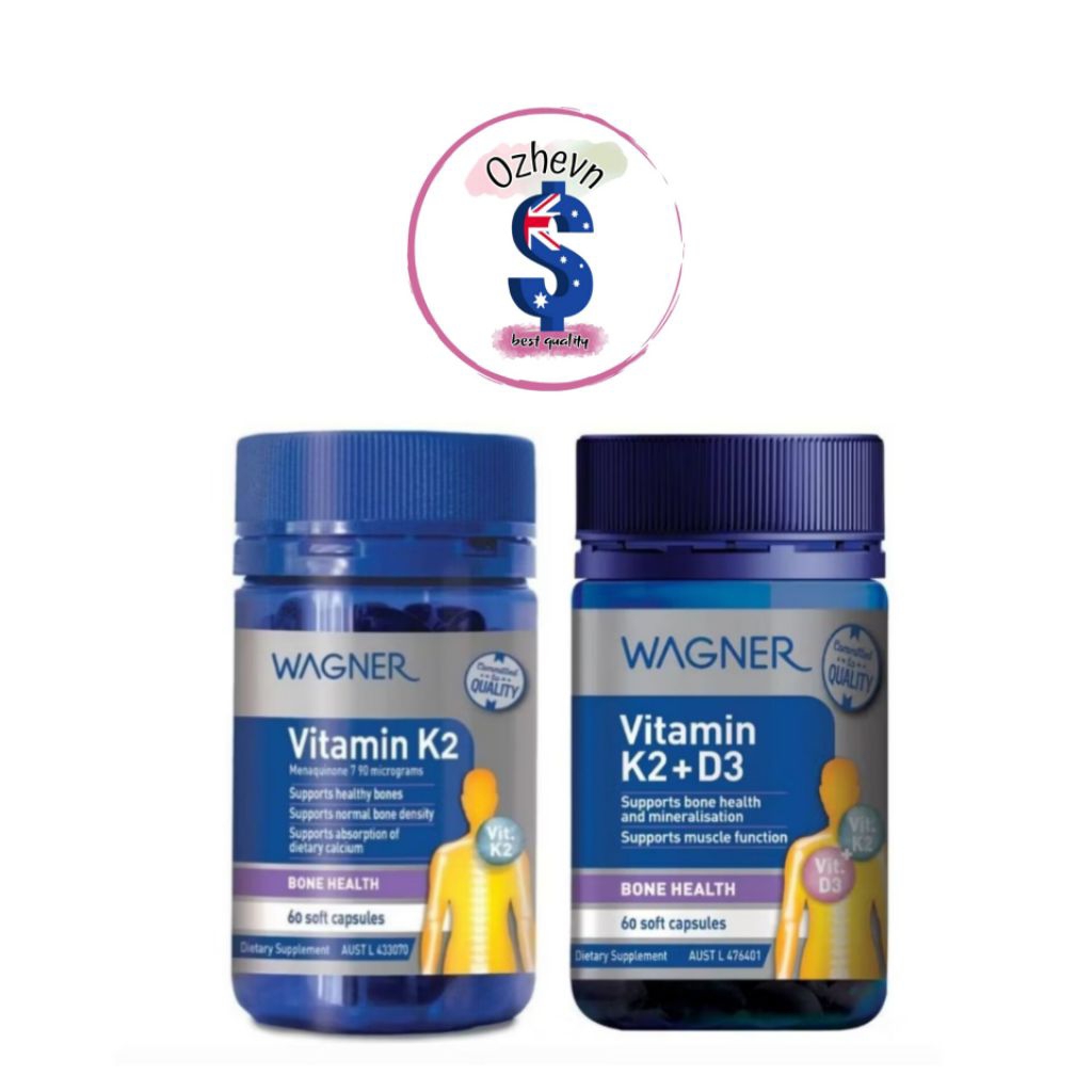 Wagner Vitamin K2  / Vitamin K2+D3  | 60 Softgel Capsules
