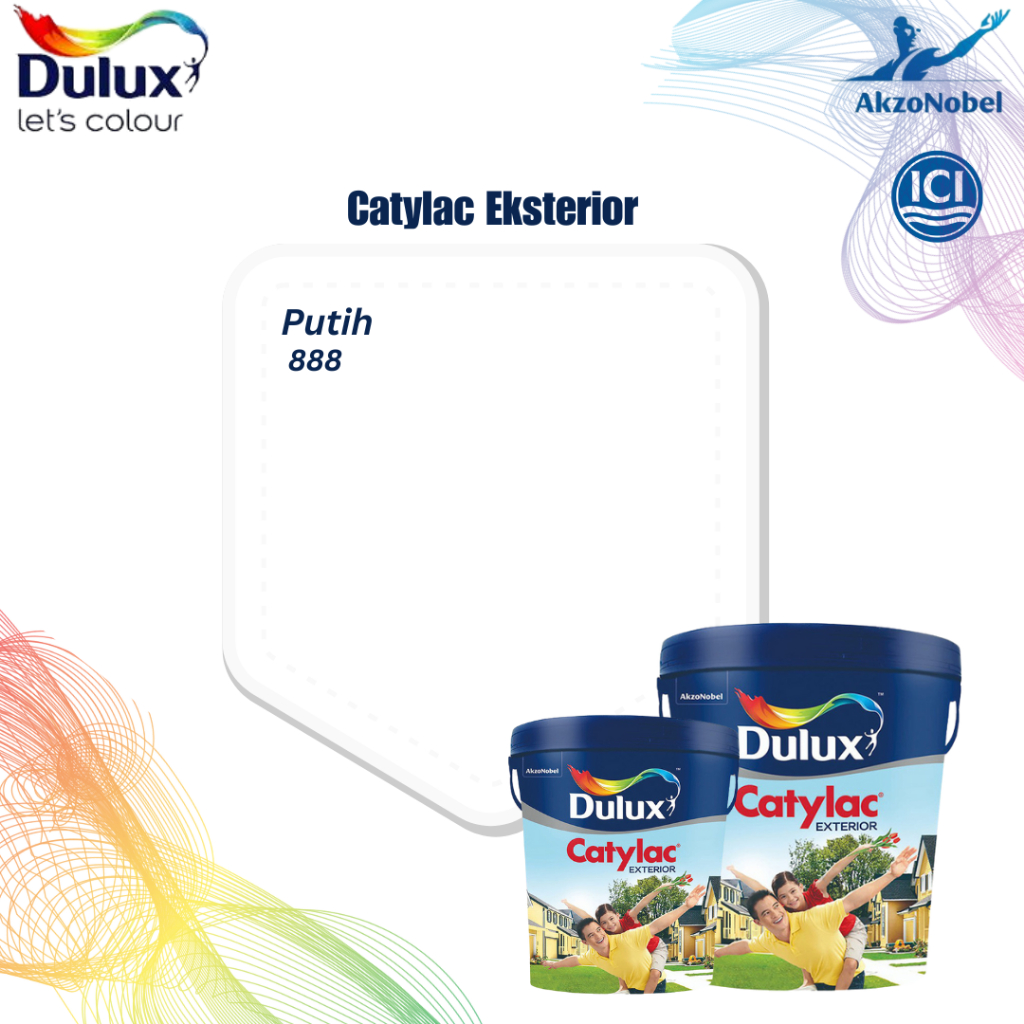 CAT TEMBOK DULUX CATYLAC EKSTERIOR 25KG WHITE 888