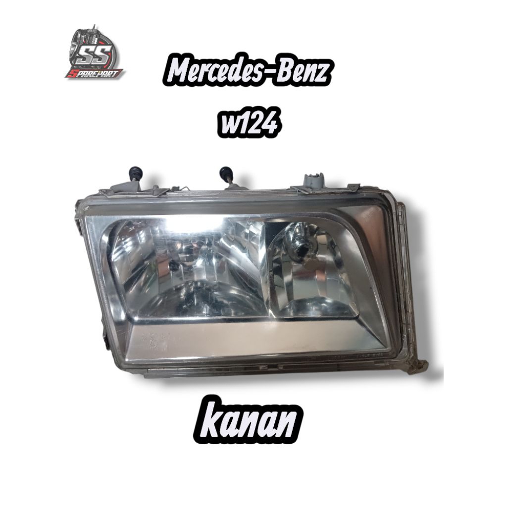 HEADLAMP LAMPU DEPAN MERCEDES-BENZ W124 ORIGINAL KANAN